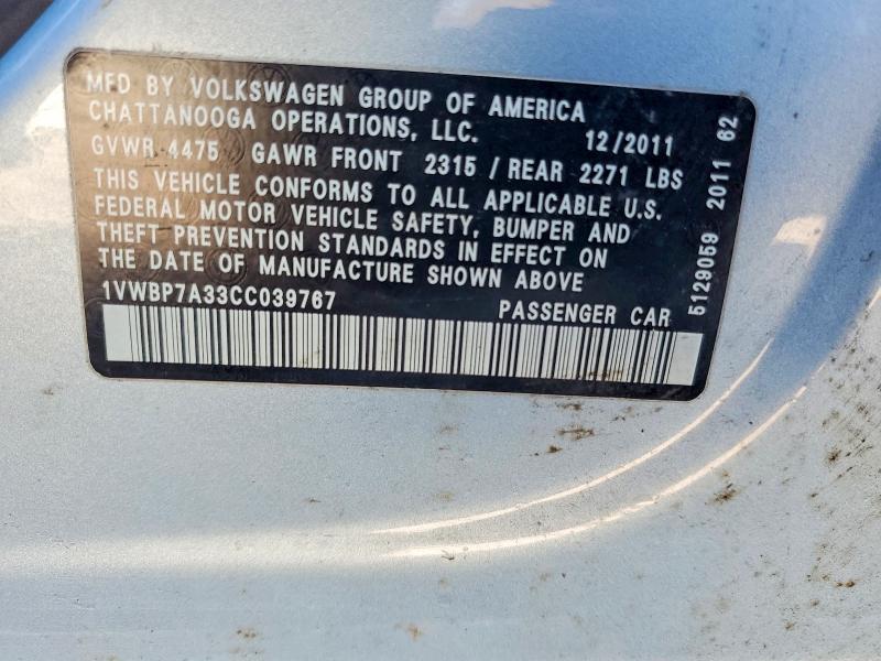 2012 Volkswagen Passat se