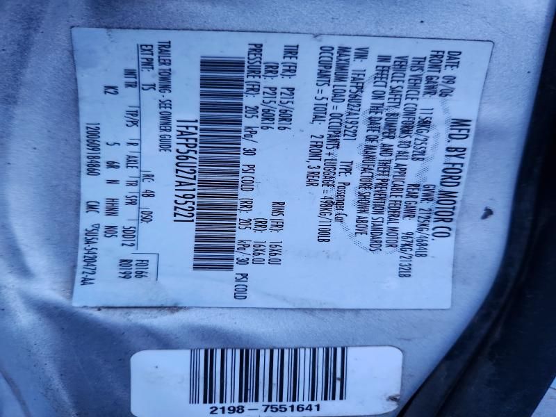 2007 Ford Taurus sel