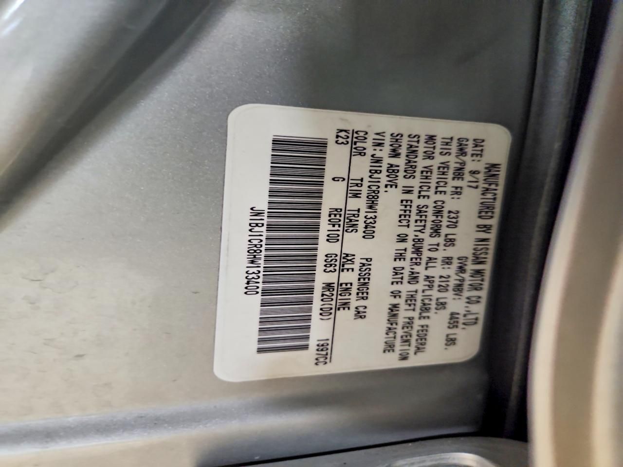 2017 Nissan Rogue Sport s