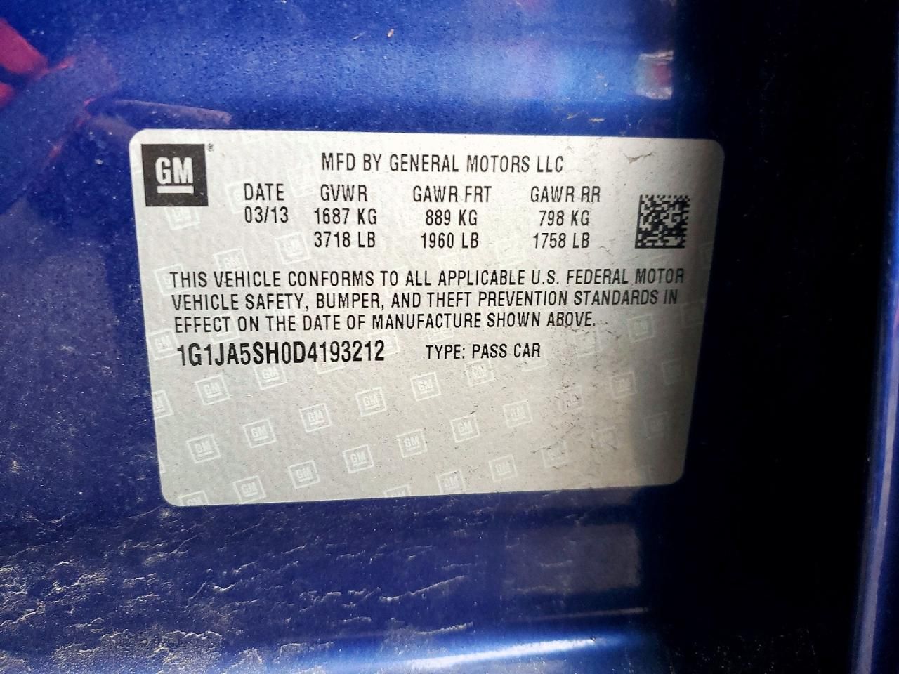 2013 Chevrolet Sonic ls