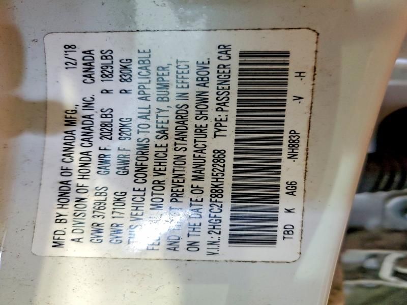 2019 Honda Civic Sport