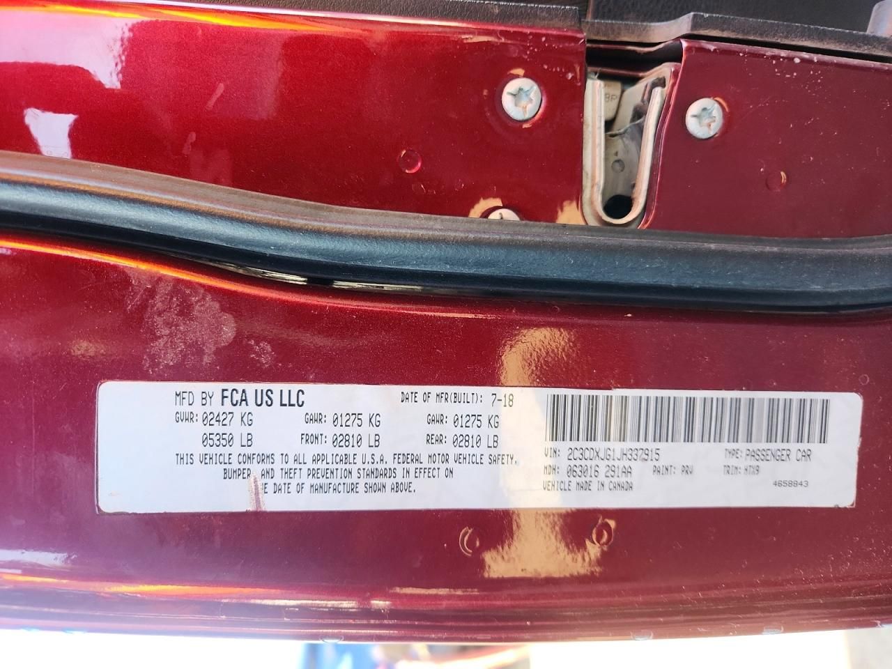 2018 Dodge Charger gt