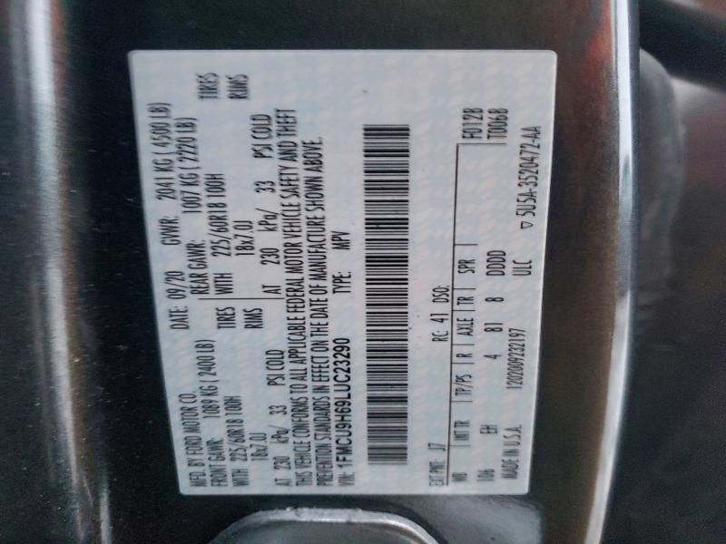 2020 Ford Escape sel