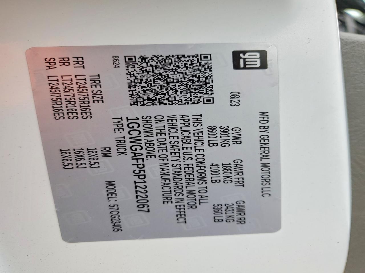 2023 Chevrolet Express G2500 Utility / Service Van