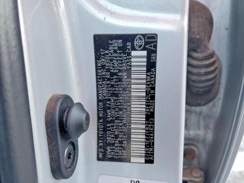 2018 Toyota Corolla l