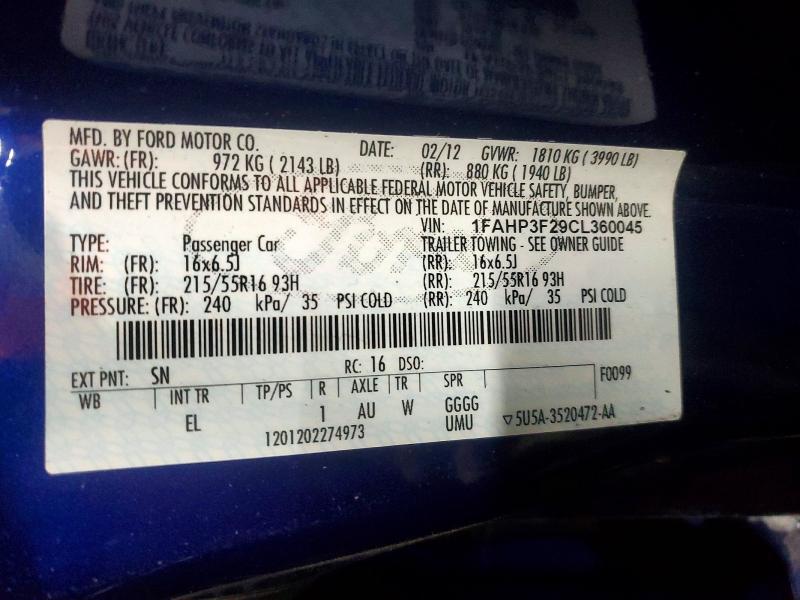 2012 Ford Focus se