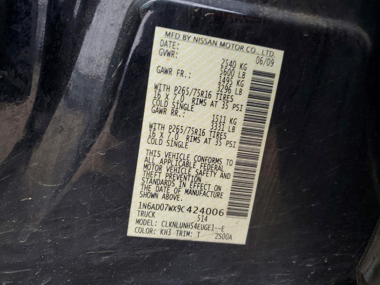 2009 Nissan Frontier Crew cab se