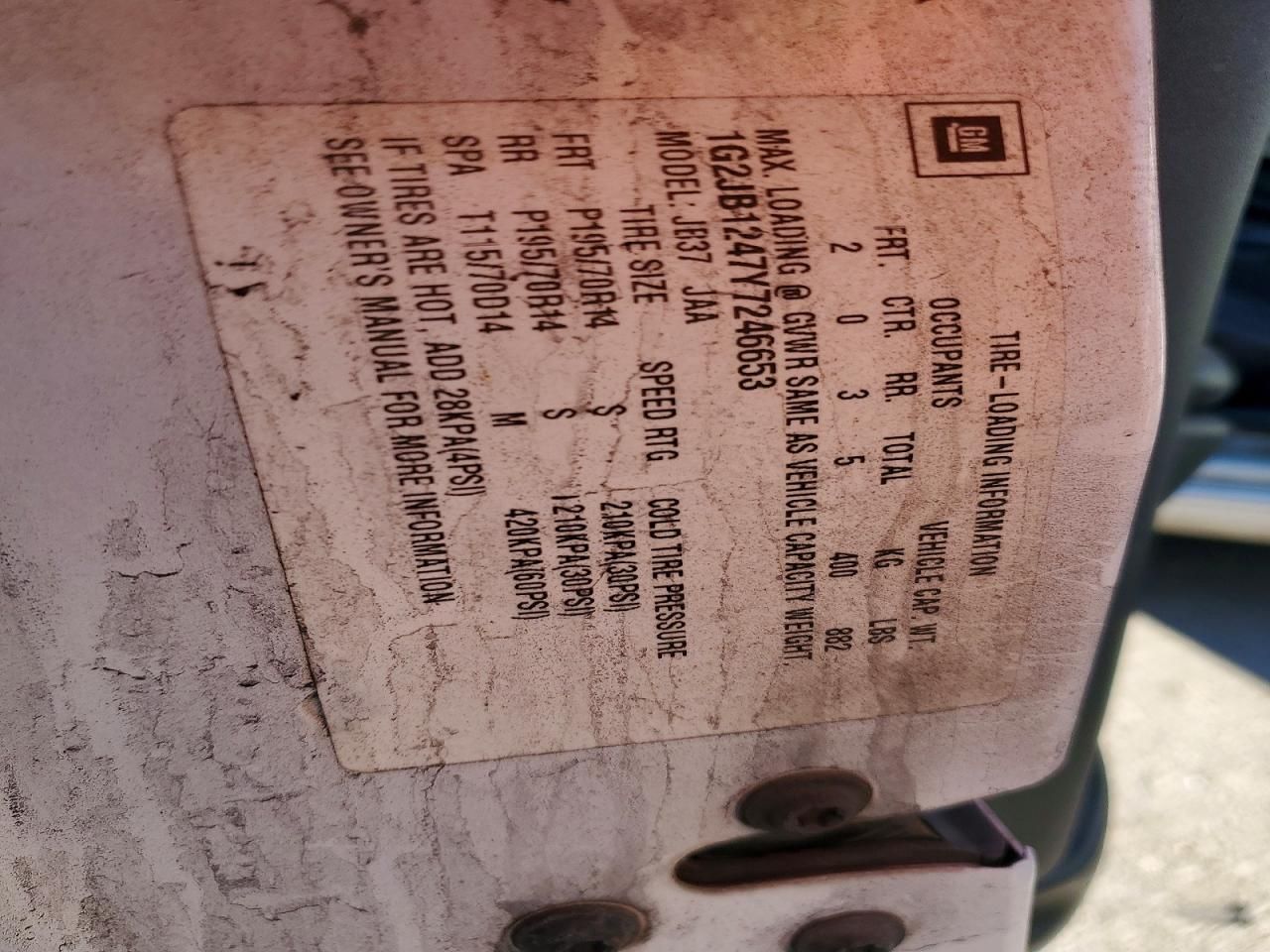 2000 Pontiac Sunfire se