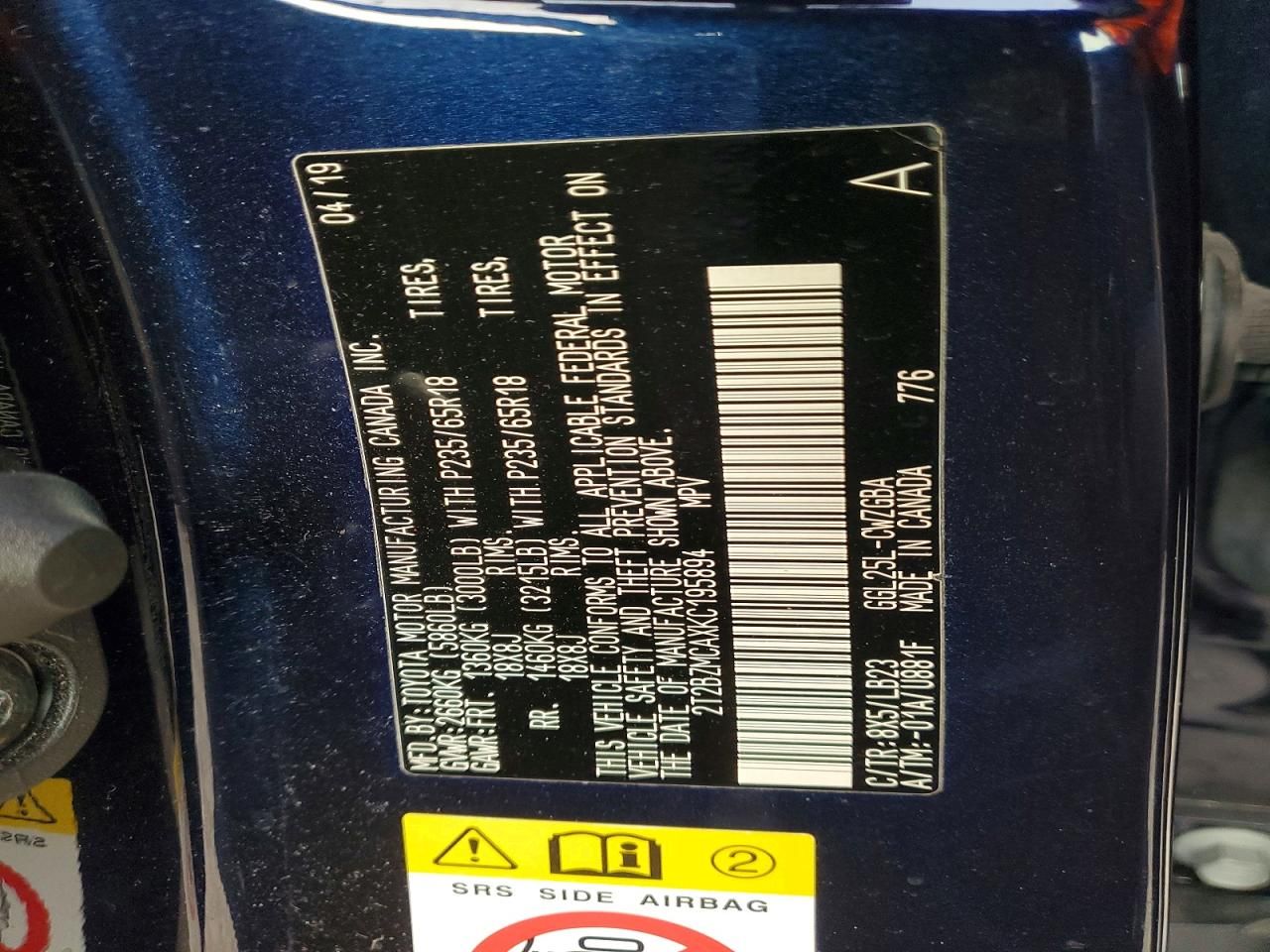 2019 Lexus Rx 350 Base