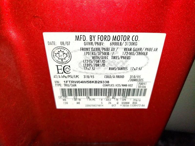 2008 Ford F150 Supercrew