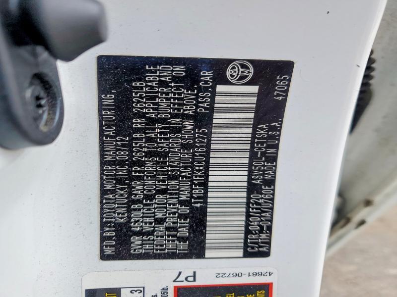 2012 Toyota Camry Base