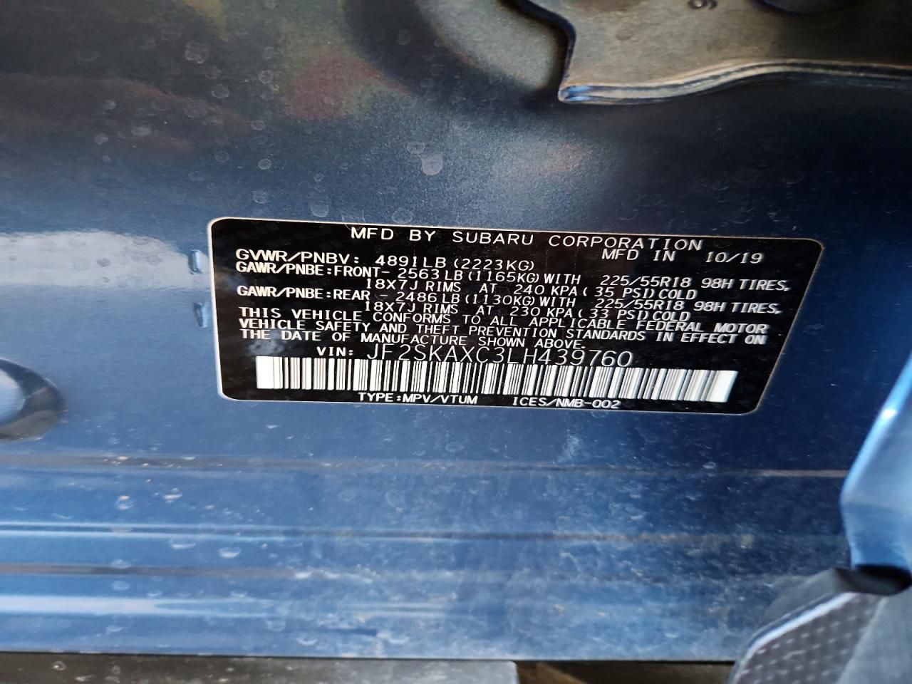 2020 Subaru Forester Touring