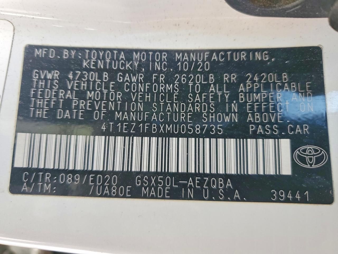 2021 Toyota Avalon Night Shade