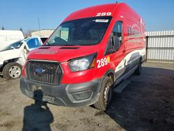 Salvage trucks for sale at Bakersfield, CA auction: 2023 Ford Transit T-350 Utility / Service Van