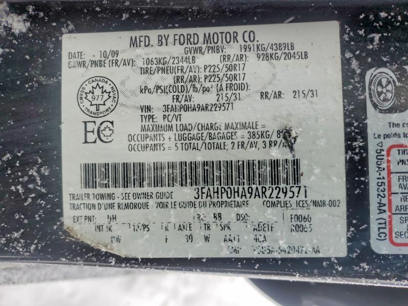 2010 Ford Fusion se