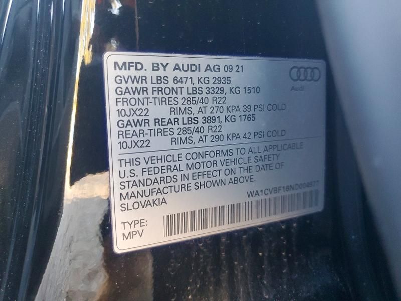 2022 Audi Q8 Prestige