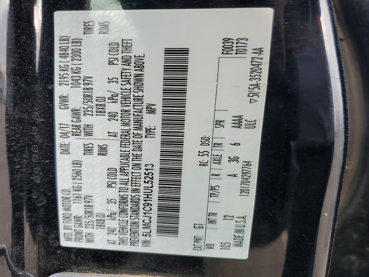 2017 Lincoln Mkc Premiere