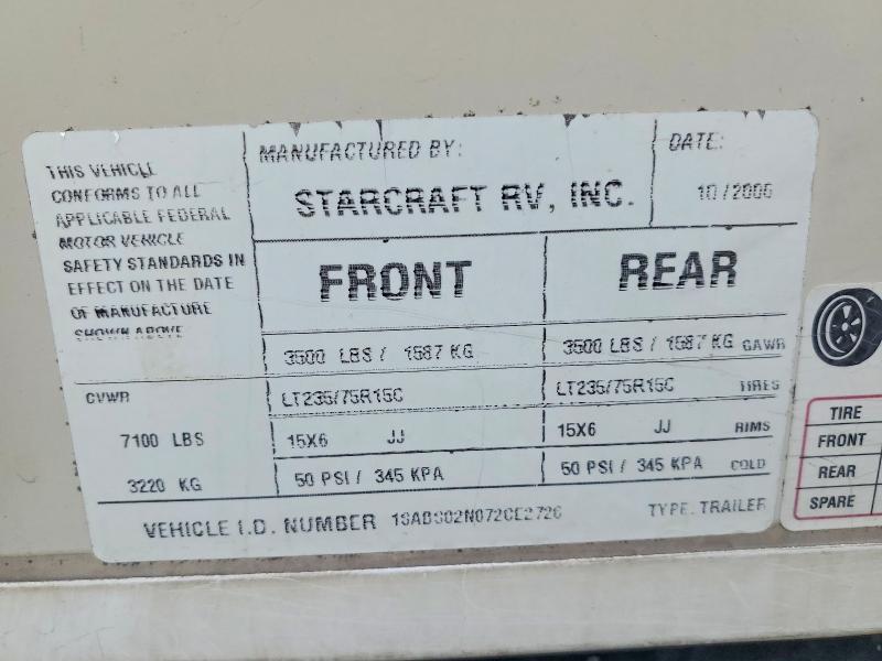 2007 Starcraft Travel Star Camper