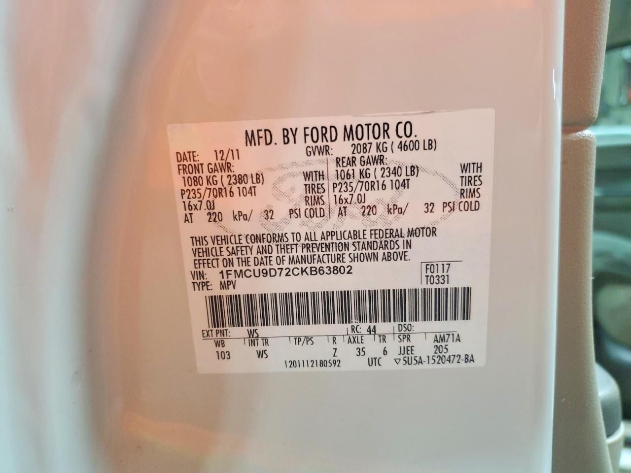 2012 Ford Escape xlt