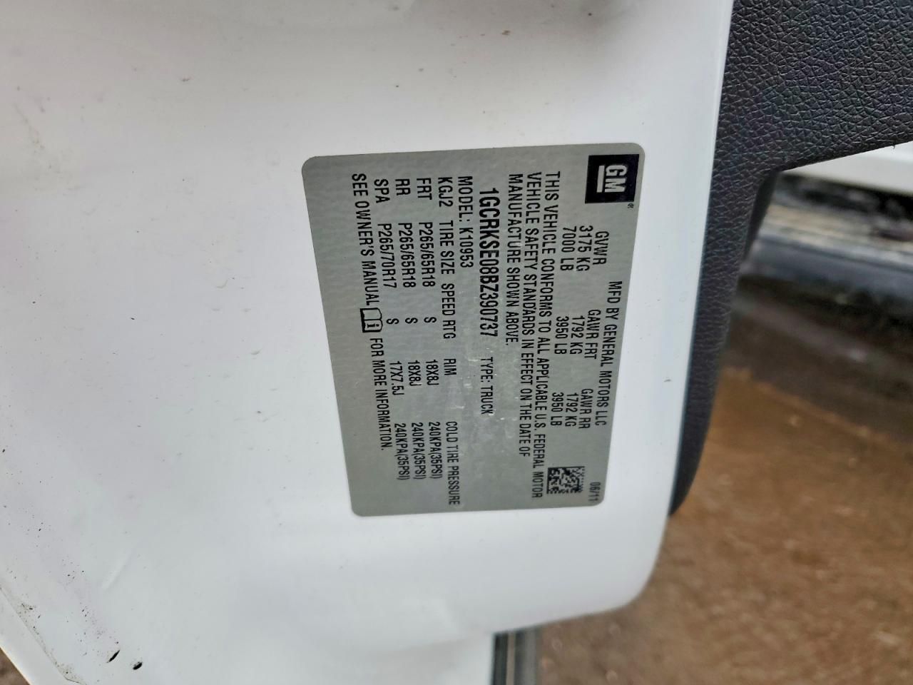 2011 Chevrolet Silverado K1500 LT