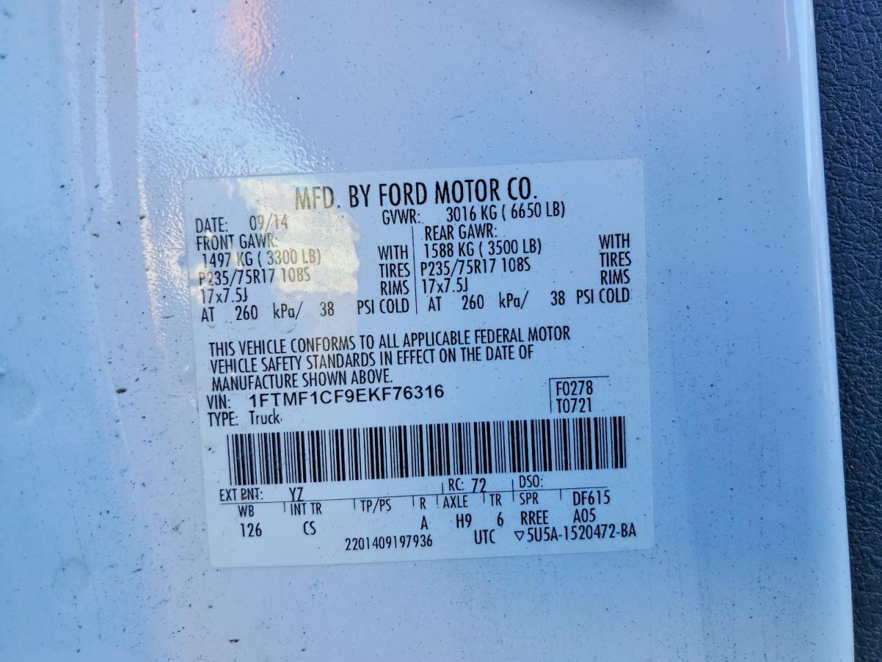 2014 Ford F150