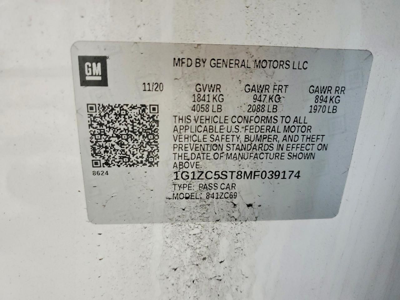 2021 Chevrolet Malibu ls