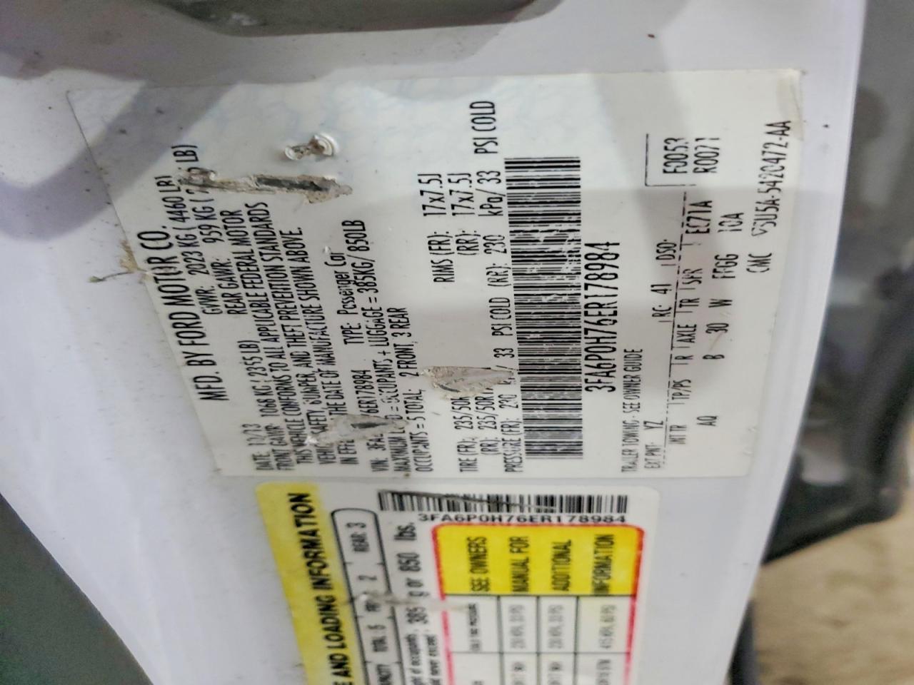 2014 Ford Fusion se