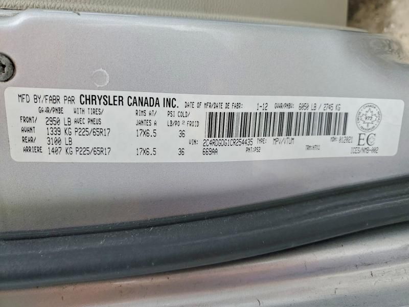 2012 Dodge Grand Caravan Crew