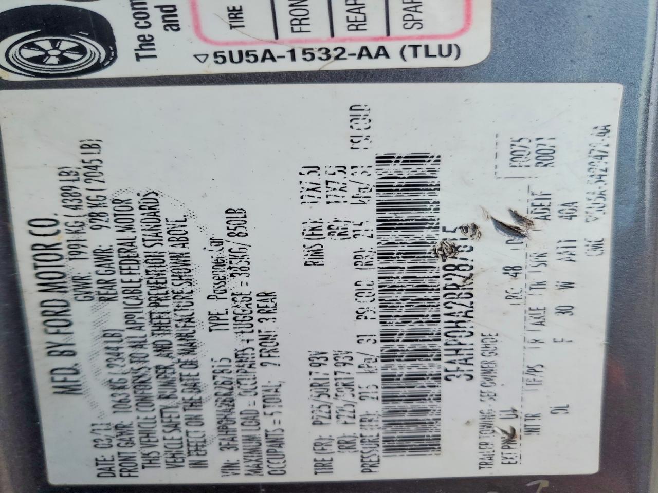 2011 Ford Fusion se
