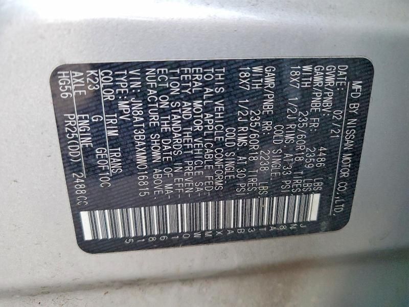 2021 Nissan Rogue sv