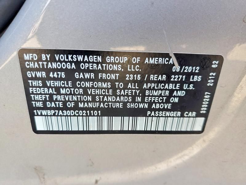 2013 Volkswagen Passat se