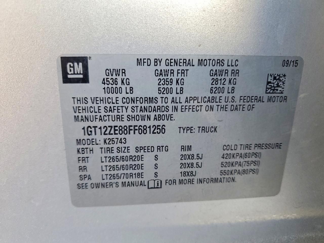 2015 GMC Sierra K2500 slt