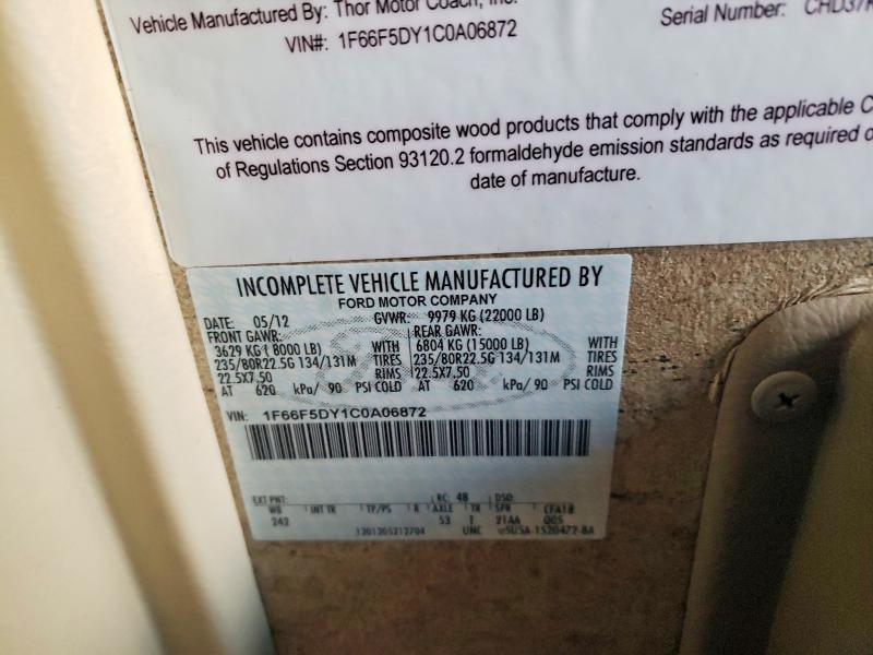 2013 Ford Motorhome Chassis Recreational Vehicle