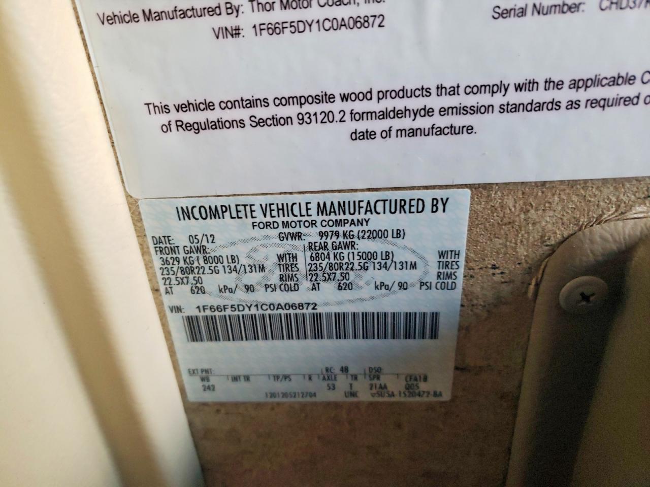 2013 Ford Motorhome Chassis Recreational Vehicle