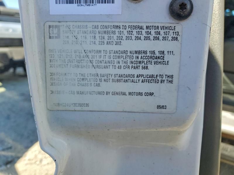 2003 Chevrolet Silverado Utility / Service Truck