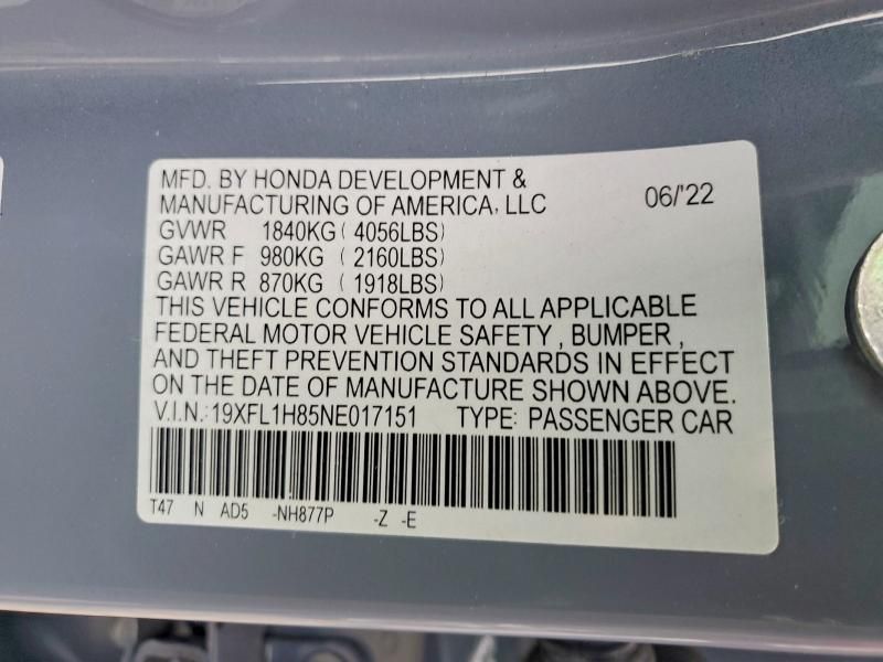 2022 Honda Civic Sport Touring