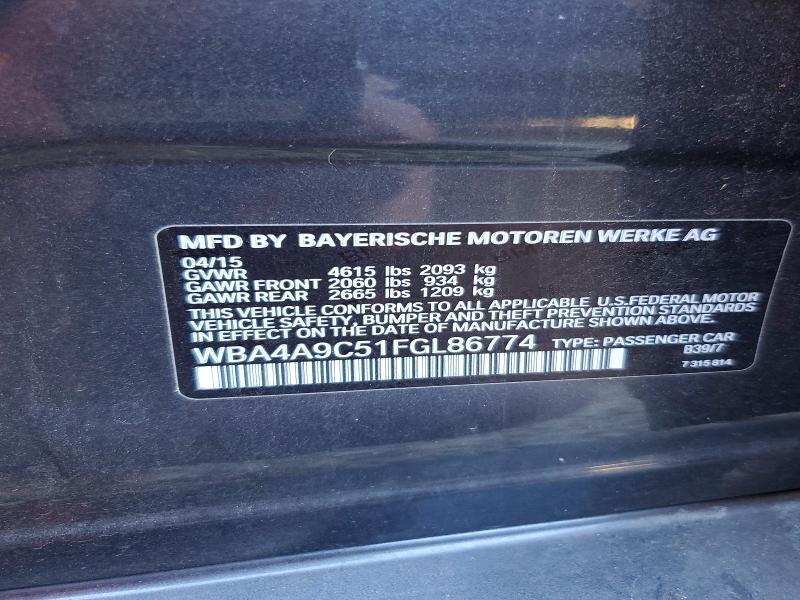 2015 BMW 428 i Gran Coupe Sulev