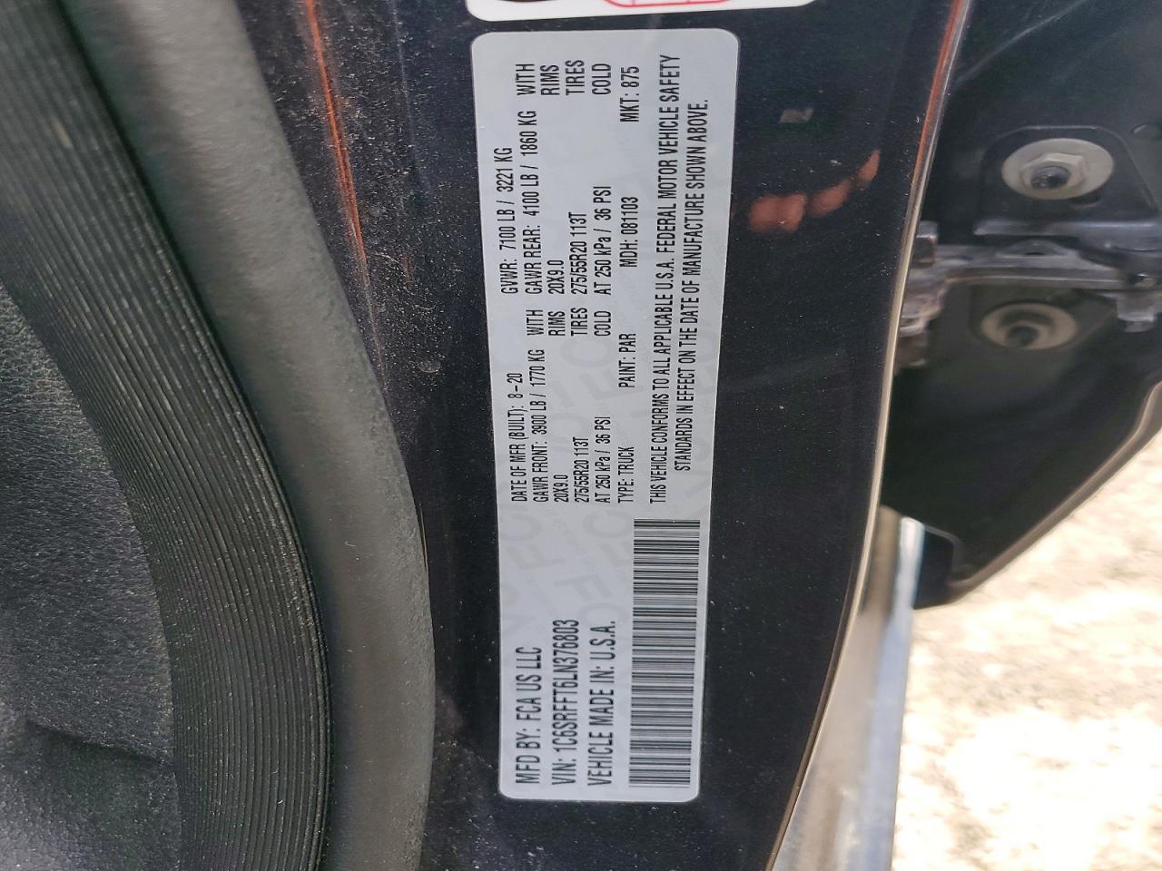 2020 Dodge Ram 1500 big Horn/lone Star