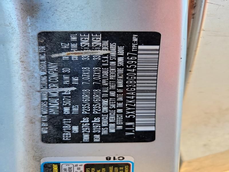 2011 Hyundai Santa fe Limited