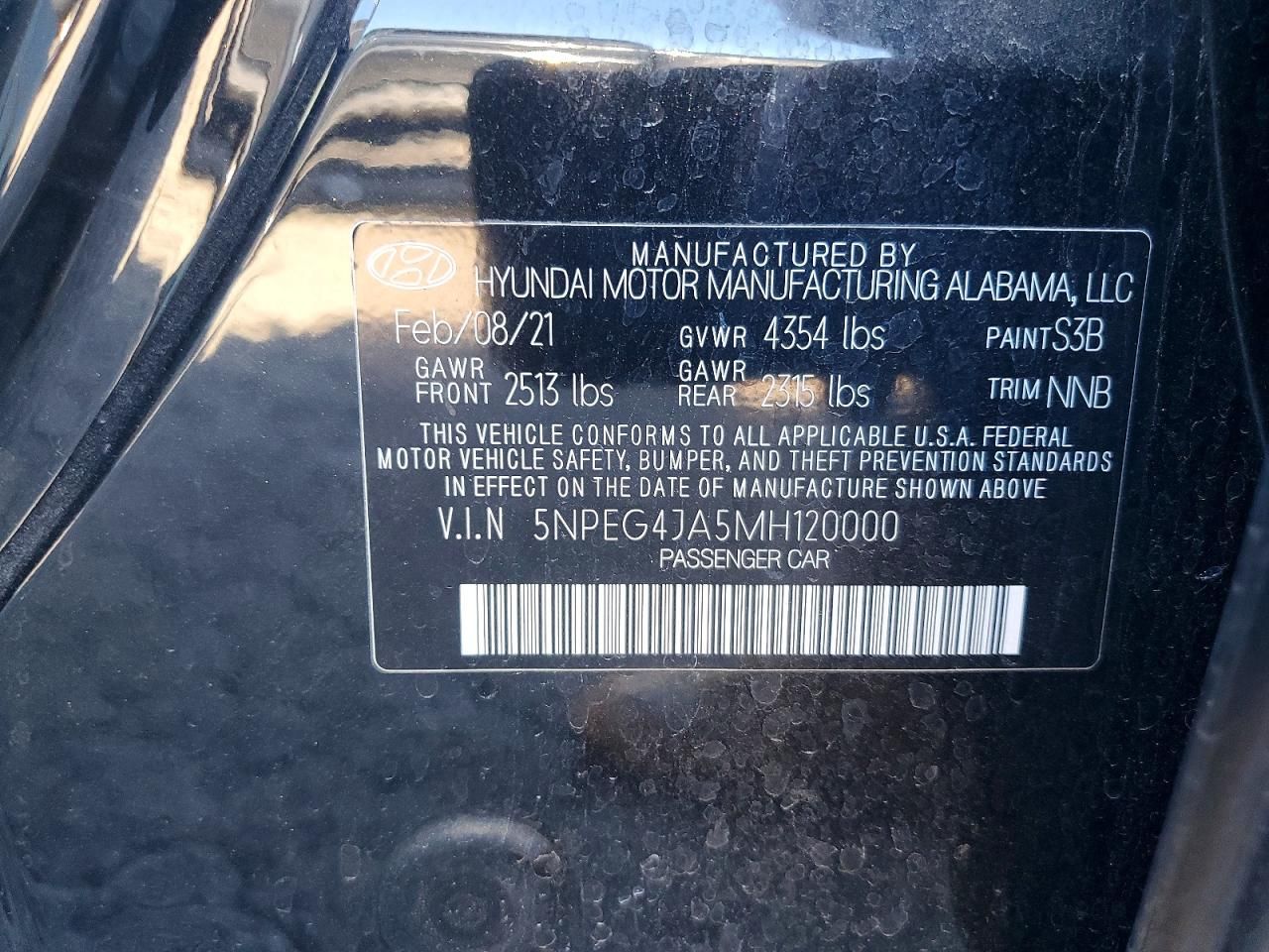 2021 Hyundai Sonata se