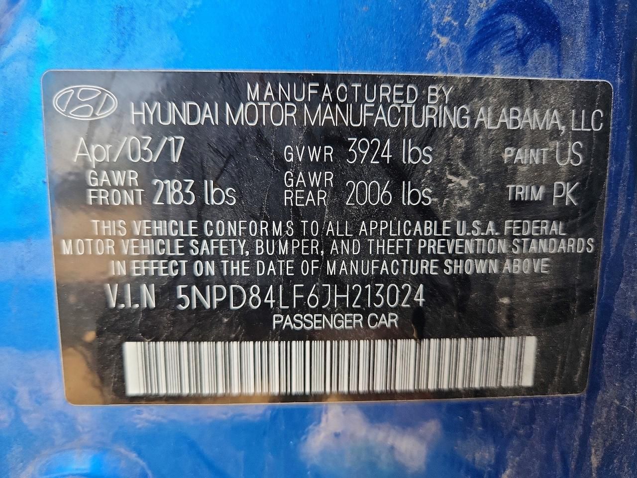 2018 Hyundai Elantra sel