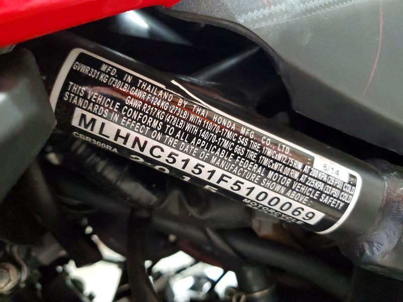 2015 Honda CBR300 RA