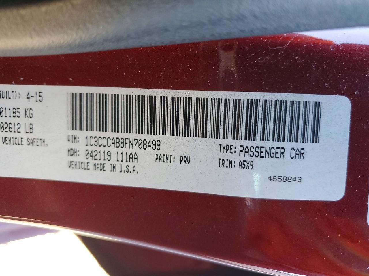 2015 Chrysler 200 Limited