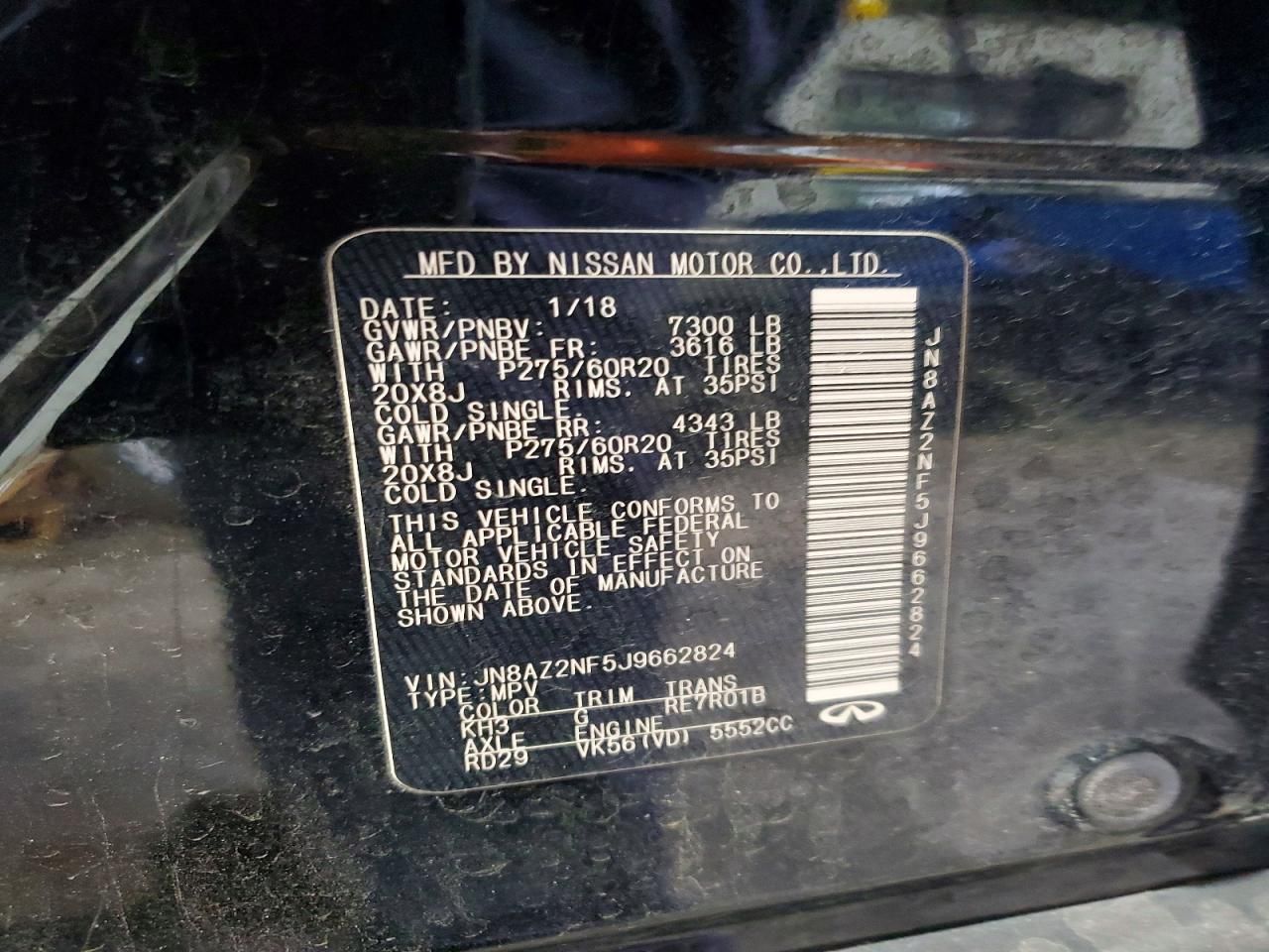 2018 Infiniti Qx80 Base