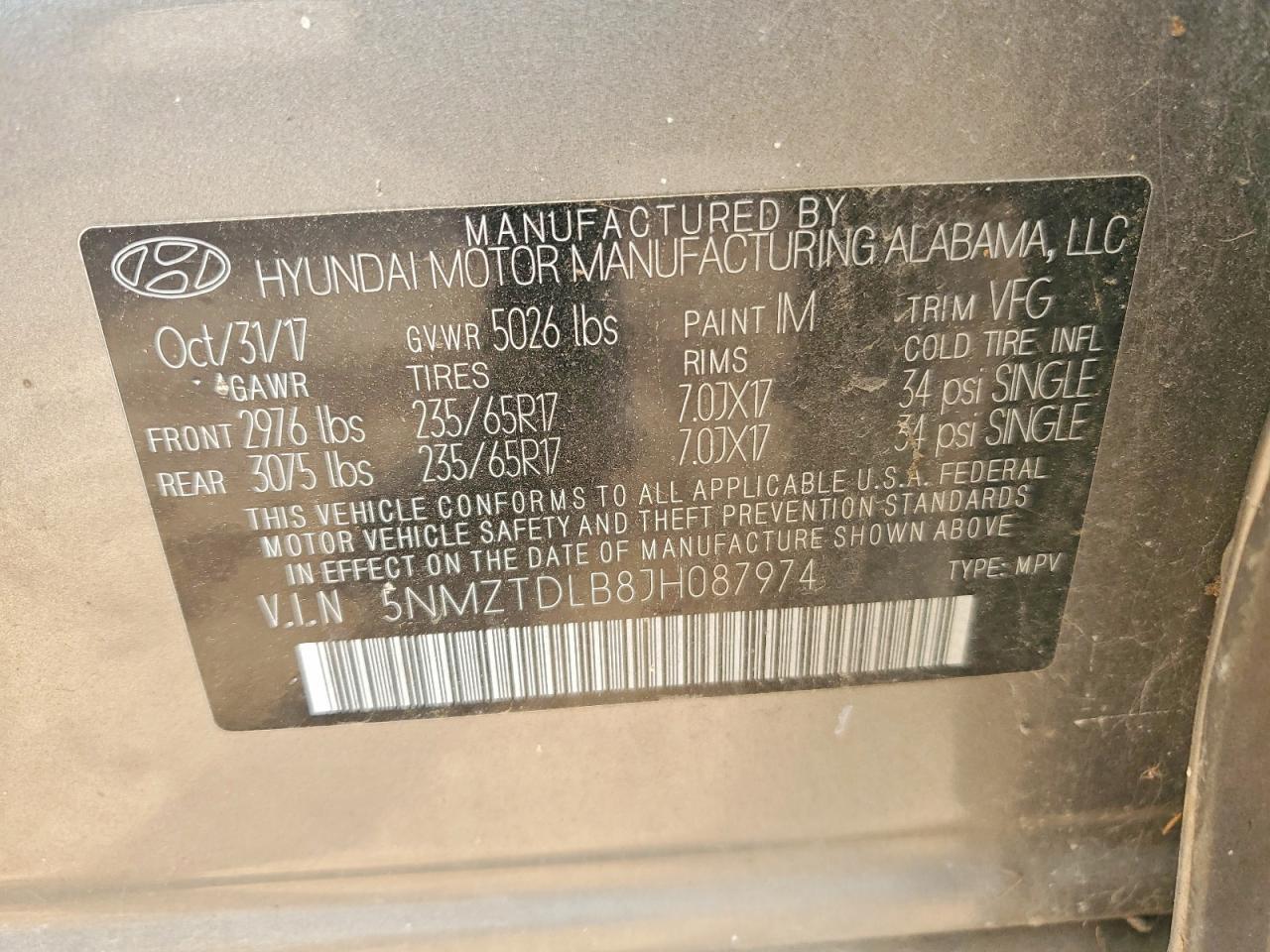 2018 Hyundai Santa fe Sport