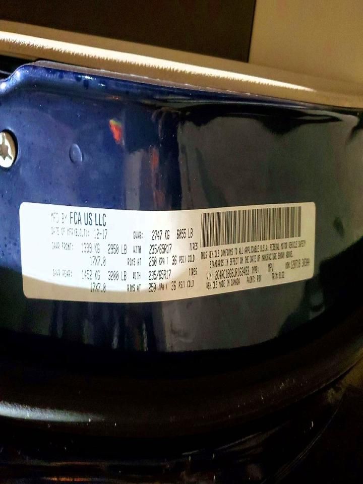 2018 Chrysler Pacifica Touring l