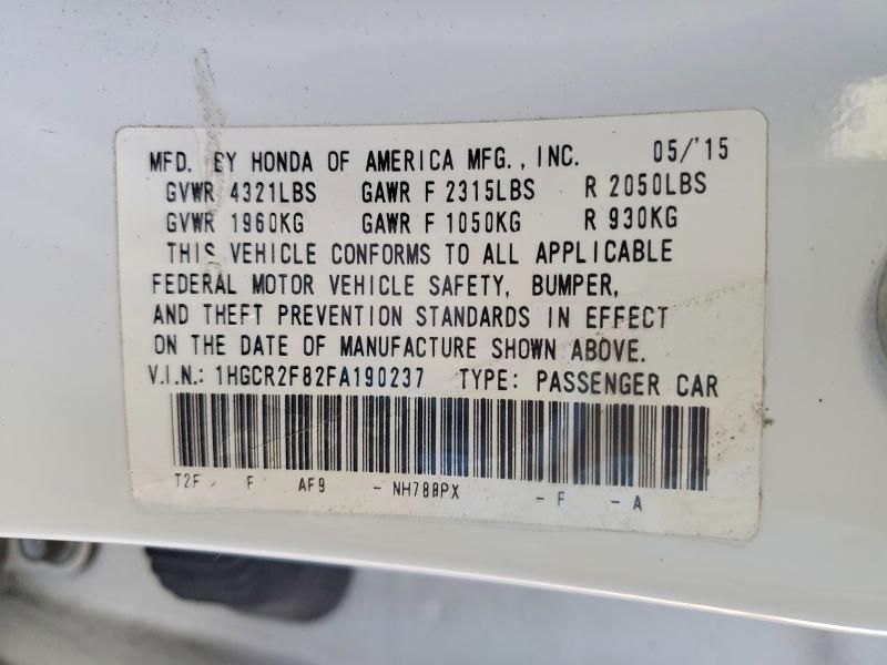 2015 Honda Accord exl