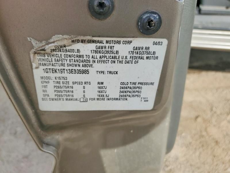 2003 GMC New Sierra K1500