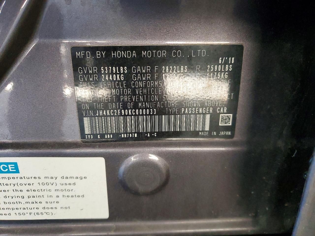 2019 Acura Rlx Sport Hybrid Advance