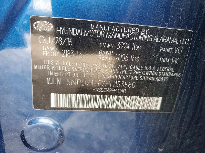 2017 Hyundai Elantra se